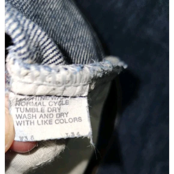 Vintage Levis 532 1984 Jeans Mens Flare 36X34 Orange Tab Blue Denim USA Made - Picture 10 of 16